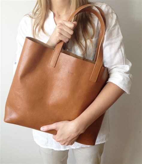 lightweight leather tote bags